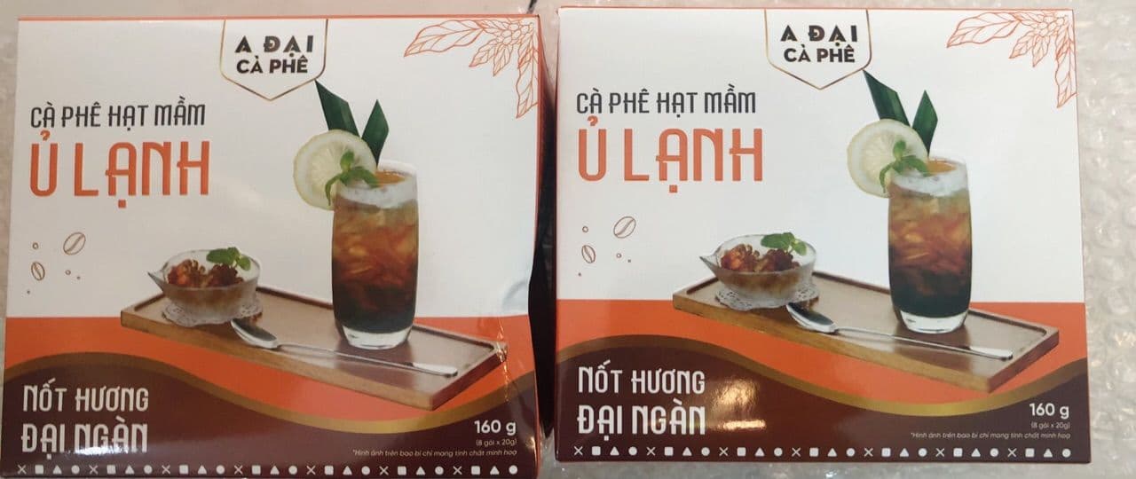 Cà Phê Hạt Mầm Ủ Lạnh A Đại - Cold Brew Hộp Túi Lọc (8 gói) - Hương Trái Cây, Thanh Lọc Cơ Thể